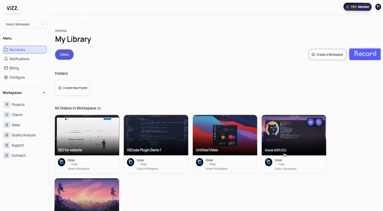 Vizz Dashboard